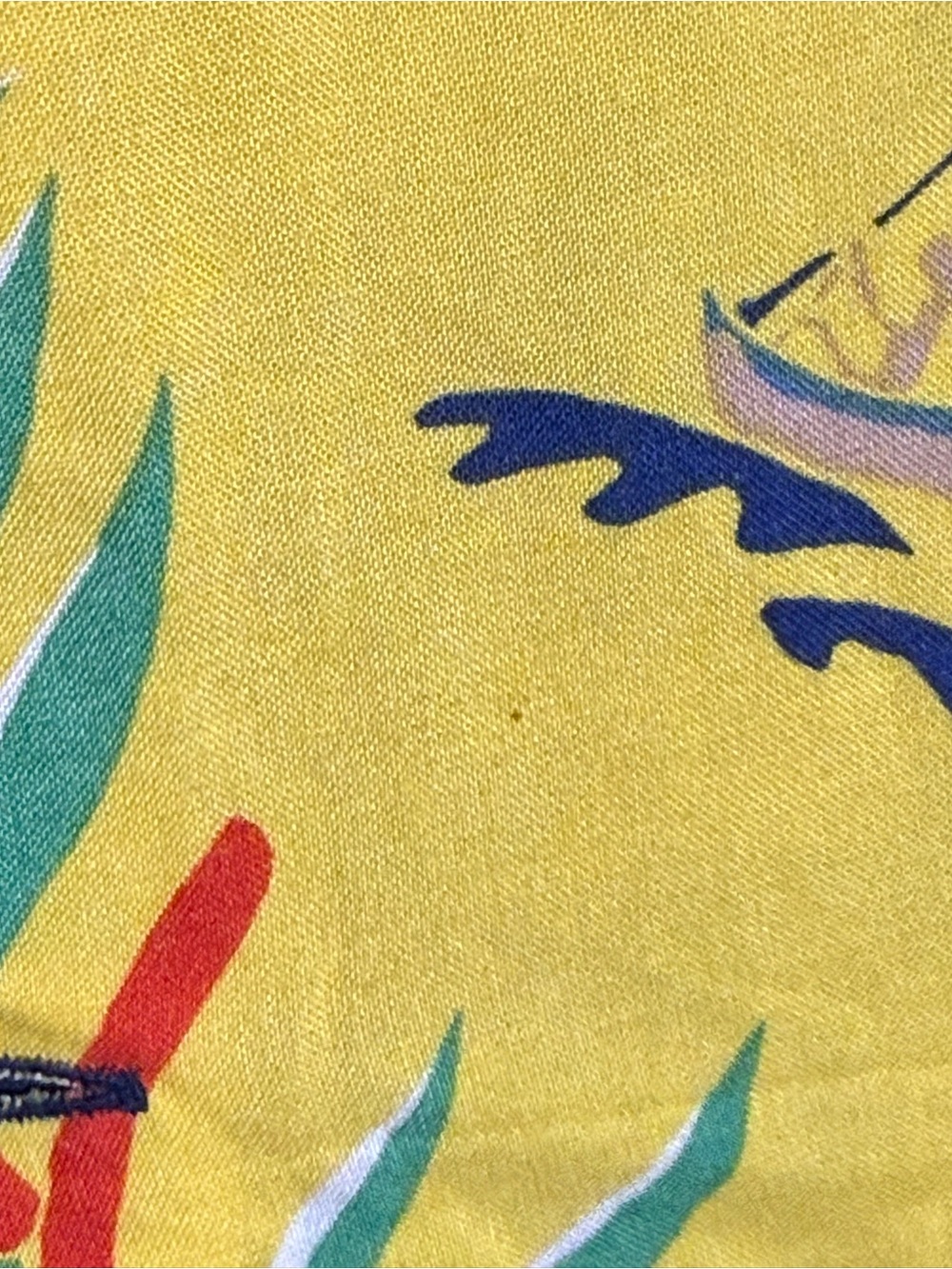 Polo Ralph Lauren Sz XL Patchwork Hawaiian Camp Shirt Tropical Polo Bear Classic - Picture 8 of 8